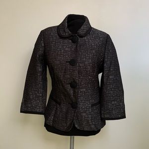 Max Studio MSSP Black Gray Blazer Jacket